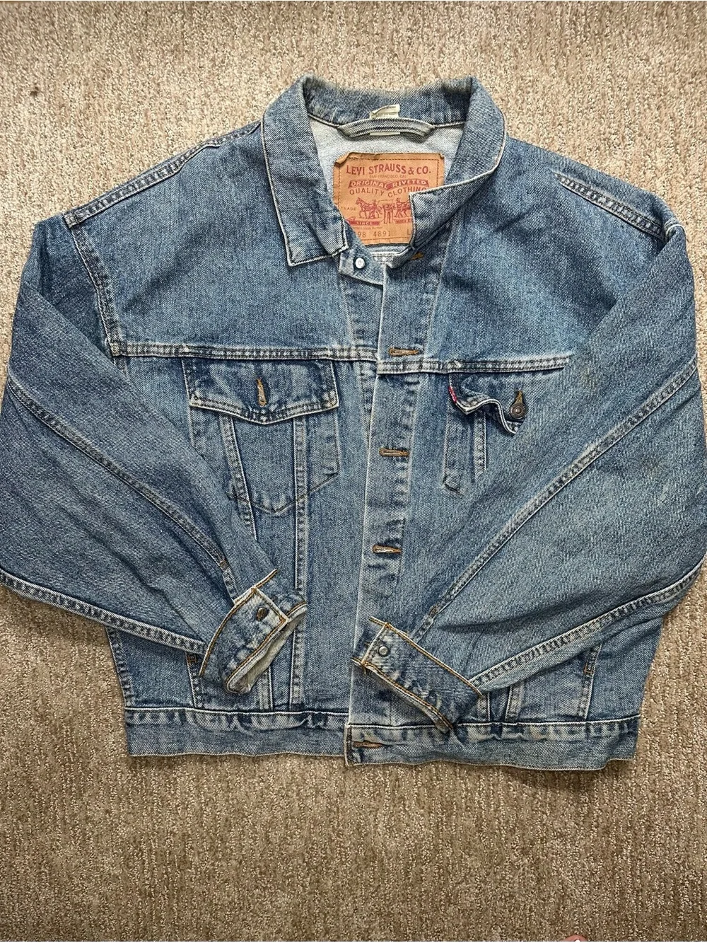 Levi's Classic Blue Denim Trucker Jacket
